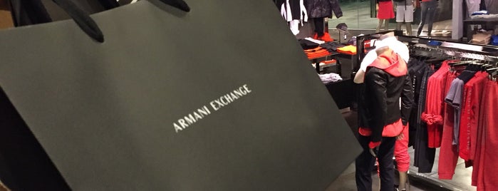 Armani Exchange is one of Tempat yang Disukai Todd.