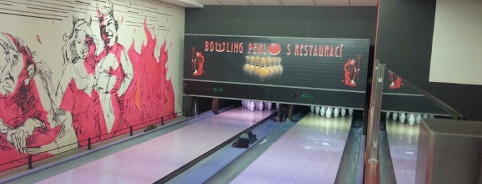 Bowling Bar Peklo is one of Best Places Litomyšl.