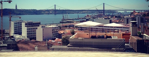 Miradouro de Santa Catarina (Adamastor) is one of Lisbon top views.