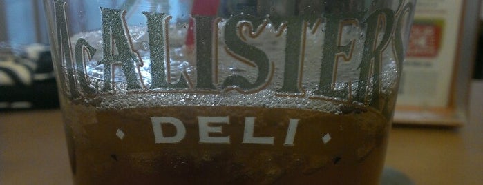 McAlister's Deli is one of Usual hangouts.