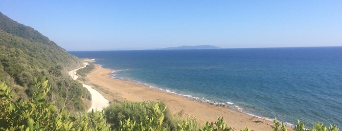 Mikro Nisi Beach is one of Corfu beaches.