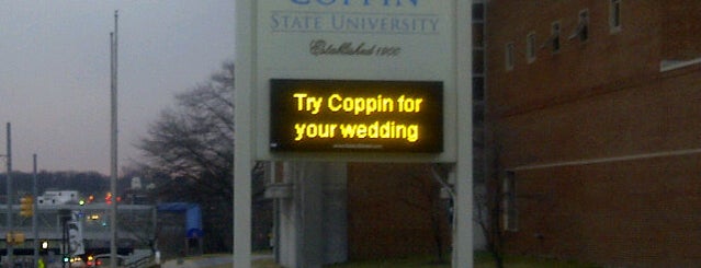 Coppin State University is one of Rob'un Beğendiği Mekanlar.