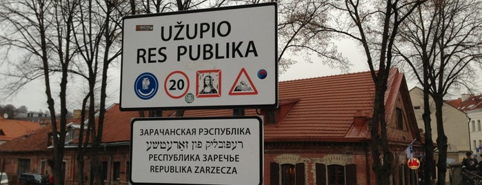 Užupis is one of Somewhere to go to...