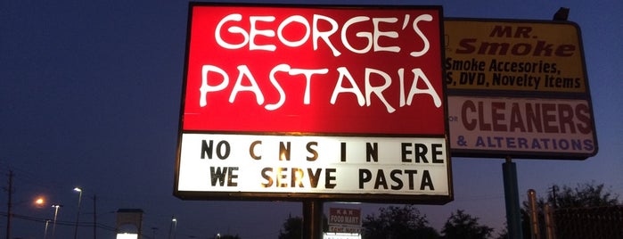 George's Pastaria is one of Houston BYOB Restaurants.