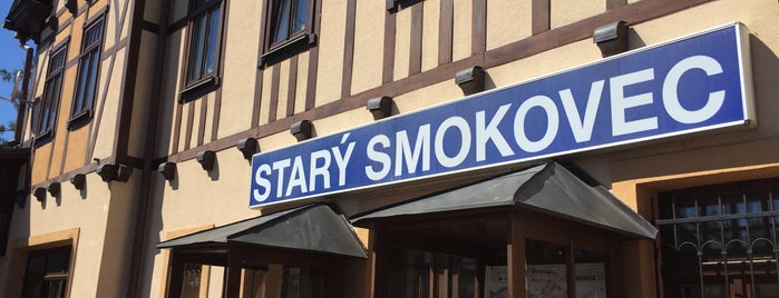 Železničná stanica Starý Smokovec is one of Poprad.