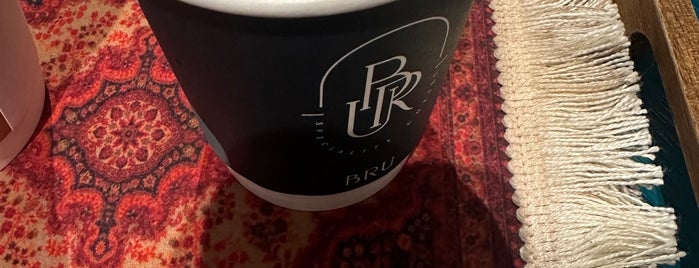 BRU is one of Riyadh cafes ☕️.