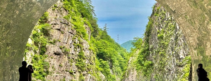 Kiyotsu Gorge Tunnel is one of 北陸：マンホールカード配布.