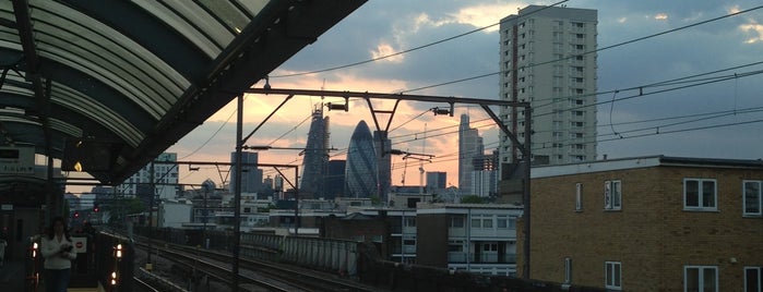 Shadwell DLR Station is one of Railway stations visited.