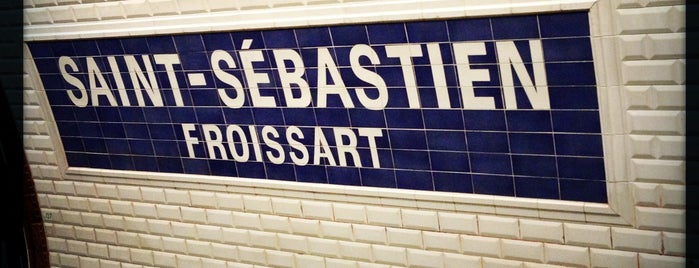Métro Saint-Sébastien — Froissart [8] is one of Métro de Paris.