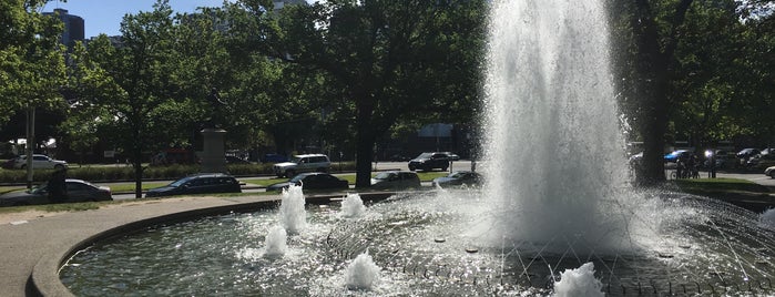Walker Fountain is one of outside places & spots...