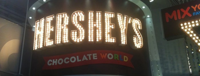 Hershey's Chocolate World is one of NYC.