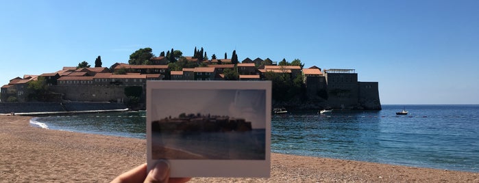 Plaža Sveti Stefan is one of Maria’s Liked Places.