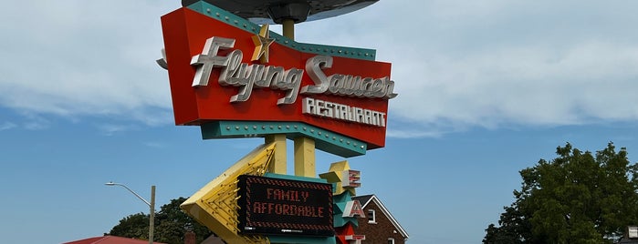 The Flying Saucer is one of Road trip!.