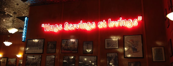 Irving's Delicatessen is one of NYC Eats.