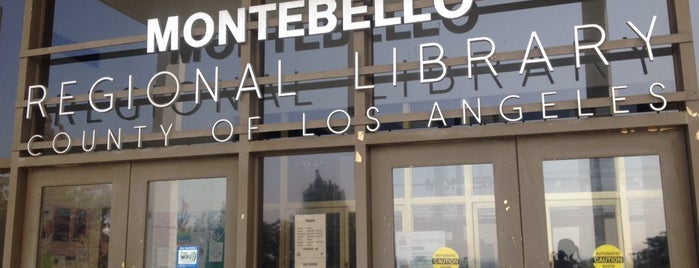 County of Los Angeles Public Library - Montebello Regional is one of County of Los Angeles Public Library.