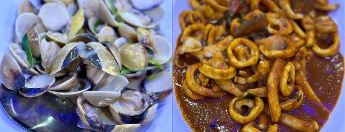 大茄来海鲜餐厅 Welcome Seafood Restaurant is one of Lugares favoritos de Oleg.