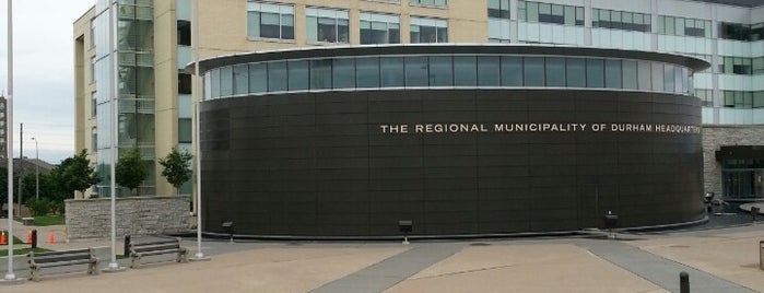 Regional Municipality of Durham Headquarters is one of Saved Locations.