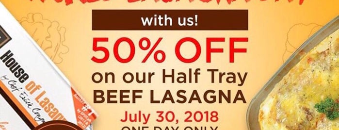 House of Lasagna is one of Food junkie.
