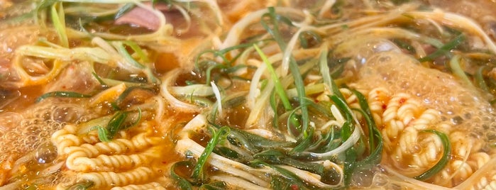 신의주부대찌개 is one of Korea eats.