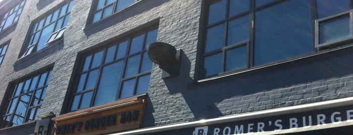 Romer's Burger Bar is one of Sunny patios in Yaletown.
