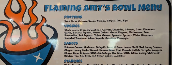 Flaming Amy's Bowl is one of UNCW Freshman Survival Guide.