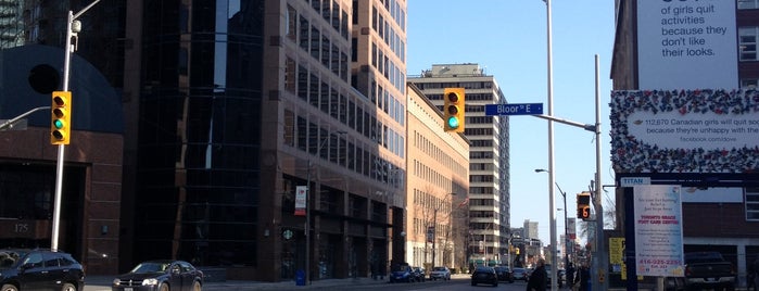 Church St & Bloor is one of p (roads, intersections, areas - TO).