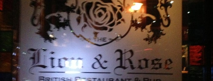 The Lion & Rose British Restaurant & Pub is one of Lieux sauvegardés par jordaneil.