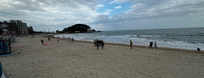 Songjeong Beach is one of 부산광역시 송정동/기장군.