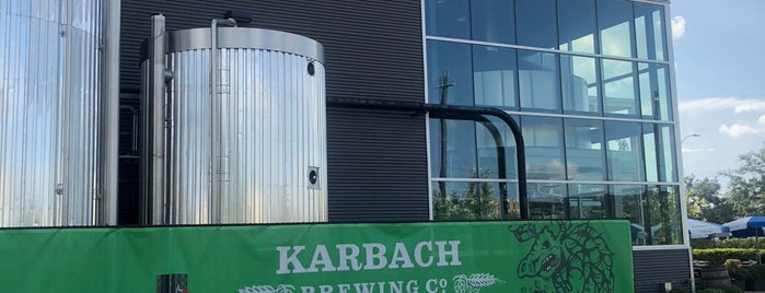 Karbach Brewing Co. is one of Tempat yang Disukai David.