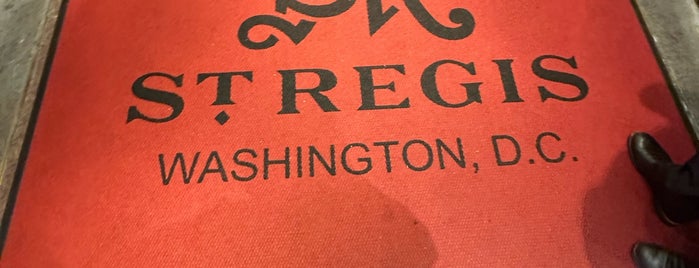 The St. Regis Washington, D.C. is one of Washington DC.