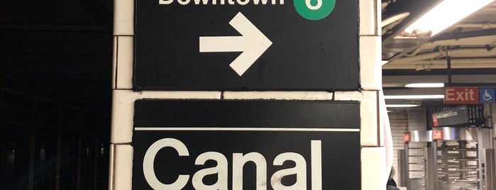 MTA Subway - Canal St (6/J/N/Q/R/W/Z) is one of Forms of transportation.