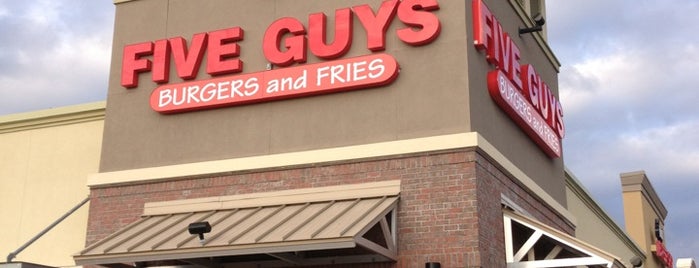 Five Guys is one of Gluten Free.