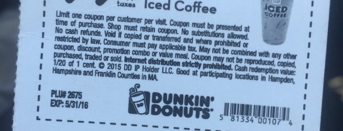 Dunkin' is one of Favorite Tips.
