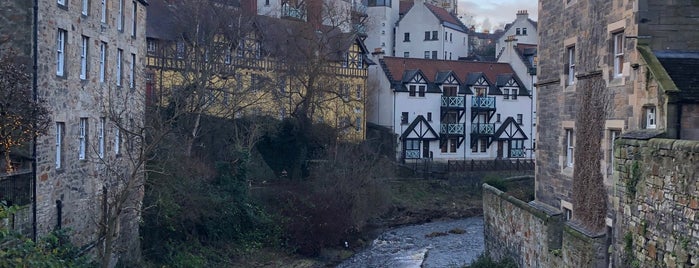 Dean Village is one of {Edinburgh weekend).