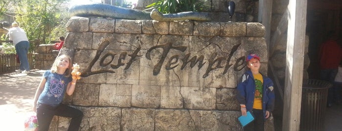 Jacksonville Zoo-the Lost temple is one of สถานที่ที่ Lizzie ถูกใจ.