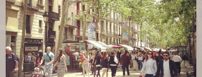 La Rambla is one of Barcelona.