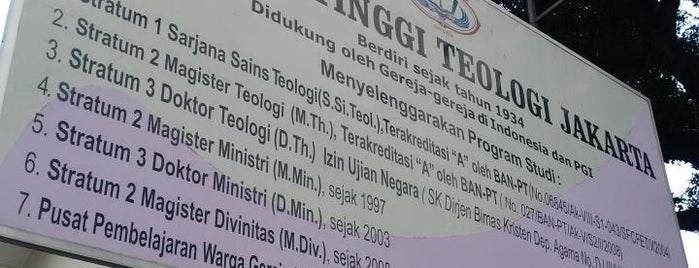 STT Jakarta is one of Education Facilities or Sarana Pendidikan.