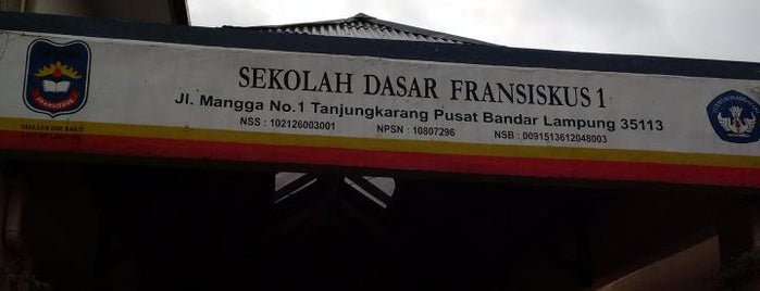 SD Fransiskus 1 Tanjungkarang is one of Education Facilities or Sarana Pendidikan.