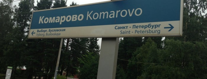 Komarovo railway station is one of Lugares favoritos de Alejandra.