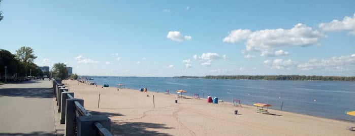 Пляж на Некрасовском спуске is one of Samara.