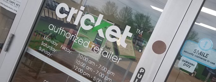 Cricket Wireless Authorized Retailer is one of Signage.