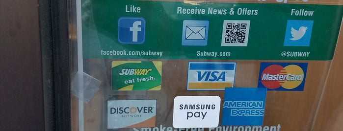 Subway is one of Signage.