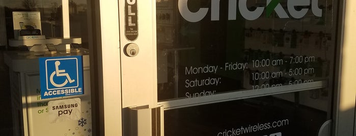 Cricket Wireless Authorized Retailer is one of Signage.
