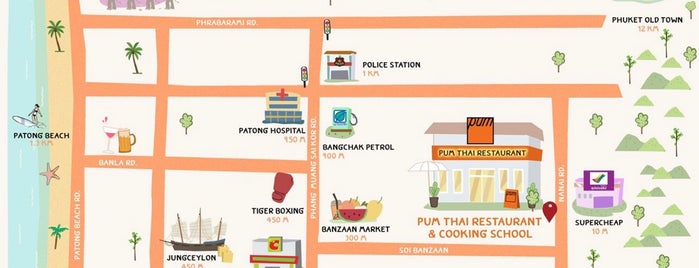 Pum Thai Restaurant & Cooking School is one of Phuket.