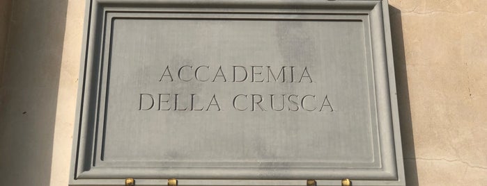Accademia della Crusca is one of Under the Florence Sun - #4sqcities.