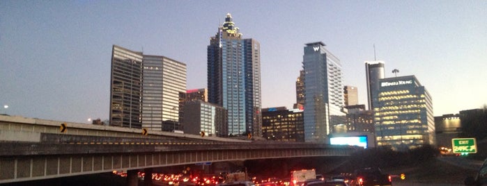 I-75 / I-85 at Exit 248C is one of Atlanta area highways and crossings.