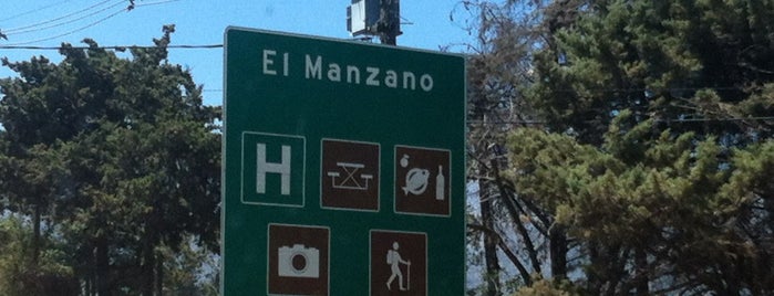 El Manzano is one of Ruta G-25, intersecciones e hitos.