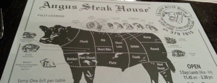 Angus Steak House is one of Locais salvos de Nikhita.