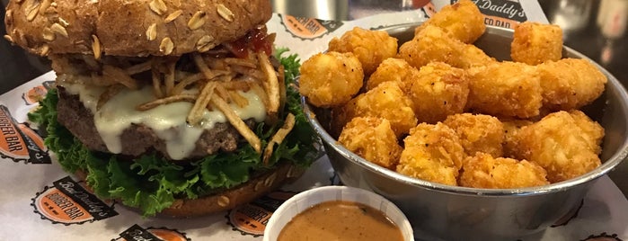 Bad Daddy's Burger Bar is one of The 15 Best Places to Get a Big Juicy Burger in Raleigh.