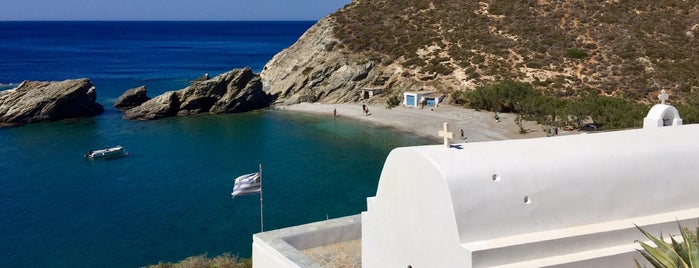 Agios Nikolaos Beach is one of สถานที่ที่บันทึกไว้ของ Spiridoula.